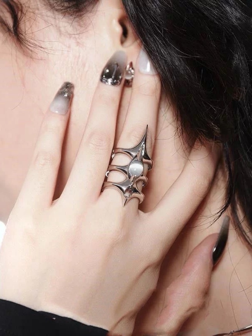 Galaxy Statement Ring in silver